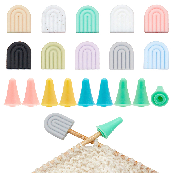 PandaHall Rainbow Silicone Knitting Needle Stoppers, Knitting Needle Point Protectors, for Knitting Needles Crocheting Projects, Mixed..., Multicolor
PandaHall Rainbow Silicone Knitting Needle Stoppers, Knitting Needle Point Protectors, for Knitting Needles Crocheting Projects, Mixed..., Multicolor