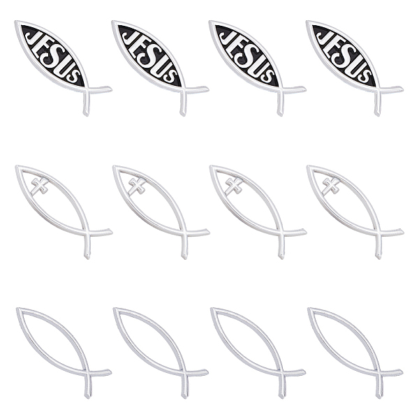 PandaHall SUPERFINDINGS 12Pcs 3 Styles Acrylic Jesus Fish Waterproof Car Stickers, Self-Adhesive Decals, for Vehicle Decoration, Silver...
PandaHall SUPERFINDINGS 12Pcs 3 Styles Acrylic Jesus Fish Waterproof Car Stickers, Self-Adhesive Decals, for Vehicle Decoration, Silver...