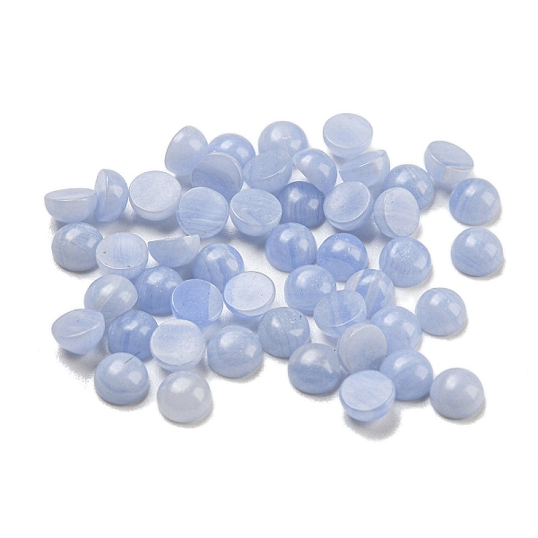 PandaHall Synthetic Blue Lace Agate Cabochons, Half Round, 4x2~2.5mm Blue Lace Agate Half Round
PandaHall Synthetic Blue Lace Agate Cabochons, Half Round, 4x2~2.5mm Blue Lace Agate Half Round