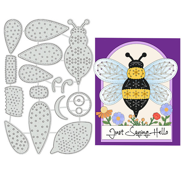PandaHall Carbon Steel Cutting Dies Stencils, for DIY Scrapbooking, Photo Album, Decorative Embossing Paper Card, Bees, 157x104x0.8mm Carbon...
PandaHall Carbon Steel Cutting Dies Stencils, for DIY Scrapbooking, Photo Album, Decorative Embossing Paper Card, Bees, 157x104x0.8mm Carbon...