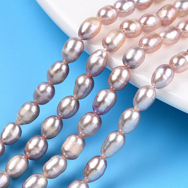 PandaHall Natural Cultured Freshwater Pearl Beads Strands, Rice, Thistle, 6~7.1x4.5~5mm, Hole: 0.7~0.8mm, about 54~55pcs/strand, 13.78 inch..., Purple
PandaHall Natural Cultured Freshwater Pearl Beads Strands, Rice, Thistle, 6~7.1x4.5~5mm, Hole: 0.7~0.8mm, about 54~55pcs/strand, 13.78 inch..., Purple