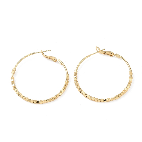 PandaHall Brass Round Ring Hoop Earrings, with 925 Sterling Silver Pin for Women, Golden, 41.5x40x2.5mm Brass Ring
PandaHall Brass Round Ring Hoop Earrings, with 925 Sterling Silver Pin for Women, Golden, 41.5x40x2.5mm Brass Ring