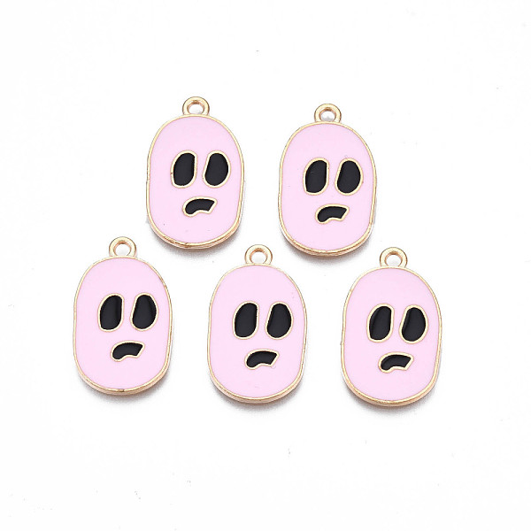 PandaHall Alloy Enamel Pendants, Cadmium Free & Nickel Free & Lead Free, Light Gold, for Halloween, Skull, Pearl Pink, 25x15x1.5mm, Hole...
PandaHall Alloy Enamel Pendants, Cadmium Free & Nickel Free & Lead Free, Light Gold, for Halloween, Skull, Pearl Pink, 25x15x1.5mm, Hole...