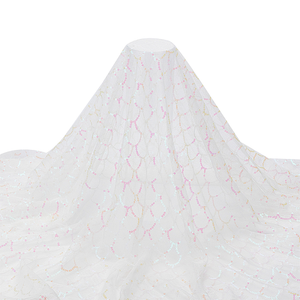 PandaHall Polyester Lace Fabric, with Paillette, for DIY Clothing Accessories, White, 130x0.03cm Polyester White
PandaHall Polyester Lace Fabric, with Paillette, for DIY Clothing Accessories, White, 130x0.03cm Polyester White