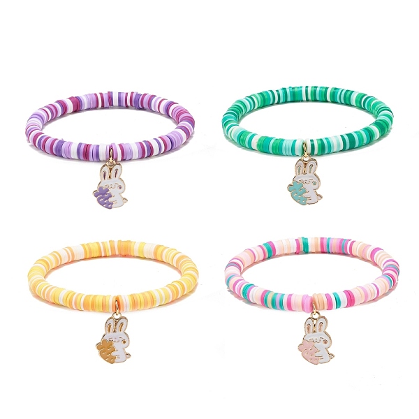 PandaHall Handmade Polymer Clay Heishi Surfer Stretch Bracelet, Alloy Enamel Rabbit with Carrot Charms Preppy Bracelets for Women, Mixed..., Multicolor
PandaHall Handmade Polymer Clay Heishi Surfer Stretch Bracelet, Alloy Enamel Rabbit with Carrot Charms Preppy Bracelets for Women, Mixed..., Multicolor