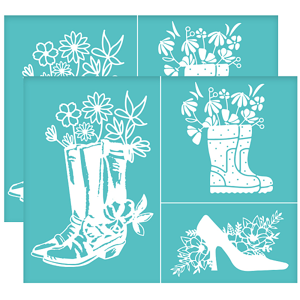 PandaHall Self-Adhesive Silk Screen Printing Stencil, for Painting on Wood, DIY Decoration T-Shirt Fabric, Turquoise, Shoes, 280x220mm...
PandaHall Self-Adhesive Silk Screen Printing Stencil, for Painting on Wood, DIY Decoration T-Shirt Fabric, Turquoise, Shoes, 280x220mm...