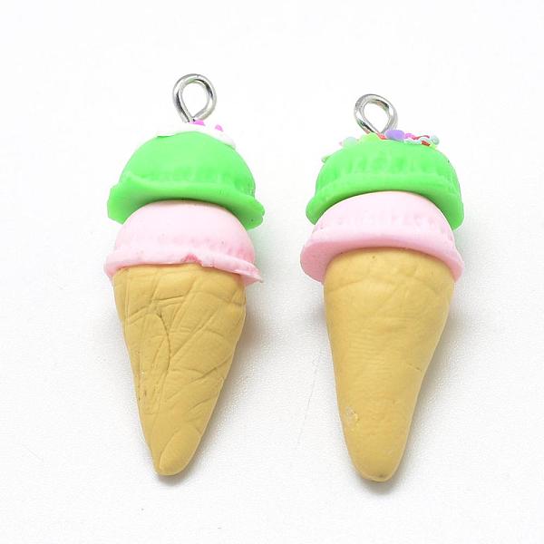 PandaHall Handmade Polymer Clay Pendants, Ice Cream, Lime, 37~40x14~16mm, Hole: 2mm Polymer Clay Food Green
PandaHall Handmade Polymer Clay Pendants, Ice Cream, Lime, 37~40x14~16mm, Hole: 2mm Polymer Clay Food Green