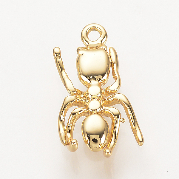 PandaHall Brass Charms, Nickel Free, Real 18K Gold Plated, Spider, 13x6.5x2mm, Hole: 1mm Brass Spider
PandaHall Brass Charms, Nickel Free, Real 18K Gold Plated, Spider, 13x6.5x2mm, Hole: 1mm Brass Spider