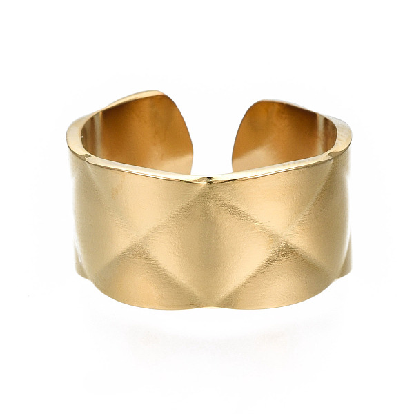 PandaHall 304 Stainless Steel Chunky Open Cuff Ring for Women, Golden, US Size 7(17.3mm) 304 Stainless Steel
PandaHall 304 Stainless Steel Chunky Open Cuff Ring for Women, Golden, US Size 7(17.3mm) 304 Stainless Steel