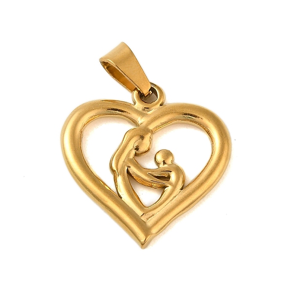 PandaHall Ion Plating(IP) 304 Stainless Steel Pendants, Heart with Mother and child Charm, Golden, 23.5x23x2.5mm, Hole: 6x3mm 304 Stainless...
PandaHall Ion Plating(IP) 304 Stainless Steel Pendants, Heart with Mother and child Charm, Golden, 23.5x23x2.5mm, Hole: 6x3mm 304 Stainless...