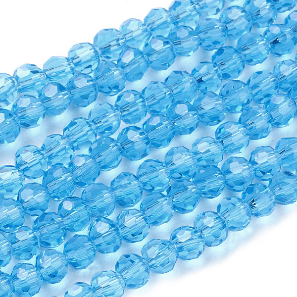 PandaHall Glass Beads Strands, Faceted(32 Facets), Round, Sky Blue, 4mm, Hole: 1mm, about 98pcs/strand, 13.7 inch Glass Round Blue
PandaHall Glass Beads Strands, Faceted(32 Facets), Round, Sky Blue, 4mm, Hole: 1mm, about 98pcs/strand, 13.7 inch Glass Round Blue