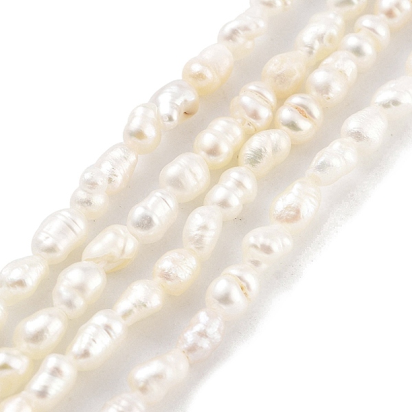 PandaHall Natural Keshi Pearl Cultured Freshwater Pearl Beads Strands, Baroque Pearls, Grade 3A, Rice, Snow, 2~2.5mm, Hole: 3mm, about..., White
PandaHall Natural Keshi Pearl Cultured Freshwater Pearl Beads Strands, Baroque Pearls, Grade 3A, Rice, Snow, 2~2.5mm, Hole: 3mm, about..., White