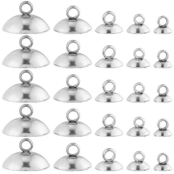 PandaHall SUNNYCLUE 100Pcs 5 Size 304 Stainless Steel Bead Cap Pendant Bails, for Globe Glass Bubble Cover Pendants, Stainless Steel Color...
PandaHall SUNNYCLUE 100Pcs 5 Size 304 Stainless Steel Bead Cap Pendant Bails, for Globe Glass Bubble Cover Pendants, Stainless Steel Color...