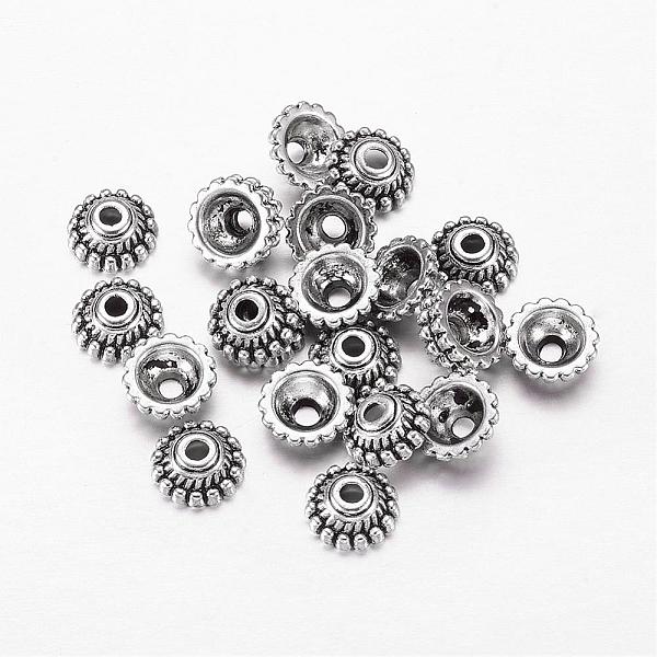 PandaHall Tibetan Style Alloy Bead Caps, Lead Free & Cadmium Free, Cone, Antique Silver, about 8mm in diameter, 3mm thick, hole: 2mm, Inner...
PandaHall Tibetan Style Alloy Bead Caps, Lead Free & Cadmium Free, Cone, Antique Silver, about 8mm in diameter, 3mm thick, hole: 2mm, Inner...