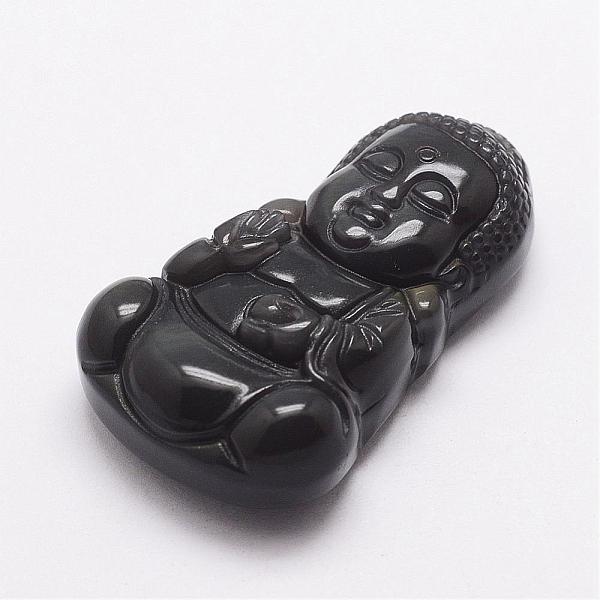 PandaHall Natural Ice Rainbow Obsidian Carven Pendants, Buddha, Black, 45x27x12mm, Hole: 1.5mm Obsidian Human Black
PandaHall Natural Ice Rainbow Obsidian Carven Pendants, Buddha, Black, 45x27x12mm, Hole: 1.5mm Obsidian Human Black