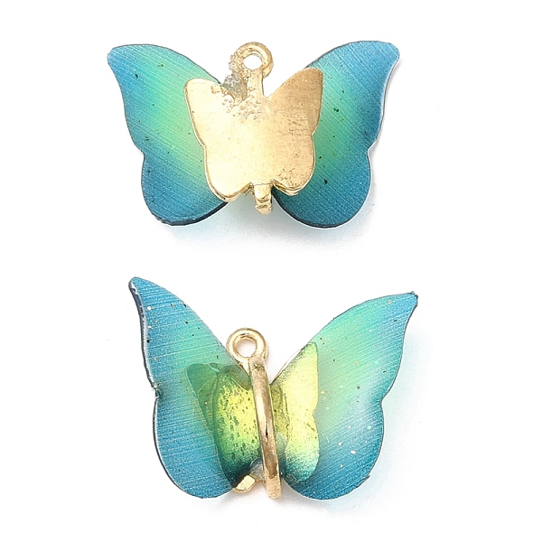 PandaHall Transparent Resin Pendants, Butterfly Charms with Golden Plated Alloy Findings, Turquoise, 17~18x21~24x7~7.5mm, Hole: 1.5mm..., Green
PandaHall Transparent Resin Pendants, Butterfly Charms with Golden Plated Alloy Findings, Turquoise, 17~18x21~24x7~7.5mm, Hole: 1.5mm..., Green