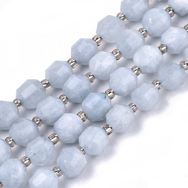 PandaHall Natural Aquamarine Beads Strands, Oval, Dyed & Heated, Faceted, 6x5~6mm, Hole: 0.8mm, about 51~53pcs/strand, 14.57 inch~15.15 inch...
PandaHall Natural Aquamarine Beads Strands, Oval, Dyed & Heated, Faceted, 6x5~6mm, Hole: 0.8mm, about 51~53pcs/strand, 14.57 inch~15.15 inch...