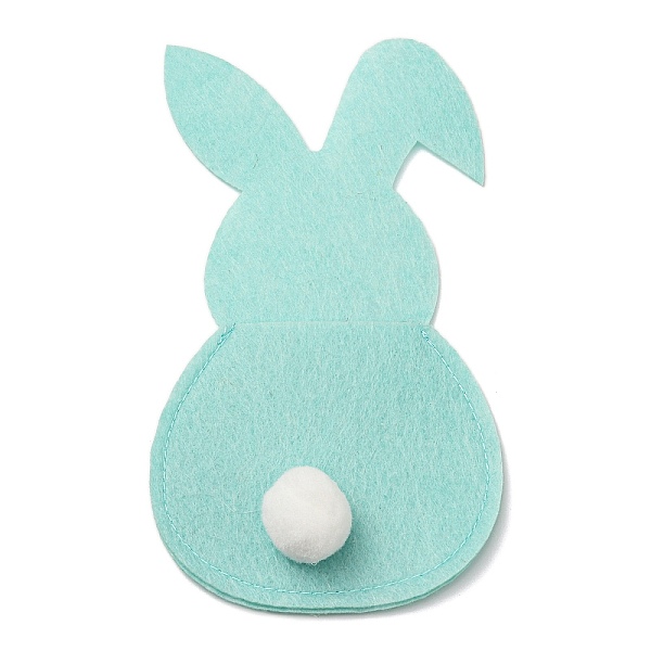 PandaHall Easter Bunny Felt Cutlery Holder, Knife and Fork Covers, for Home Party Supplies, Light Cyan, 148x84.5x19.5mm Felt Rabbit
PandaHall Easter Bunny Felt Cutlery Holder, Knife and Fork Covers, for Home Party Supplies, Light Cyan, 148x84.5x19.5mm Felt Rabbit