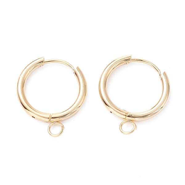 PandaHall 201 Stainless Steel Huggie Hoop Earring Findings, with Horizontal Loop and 316 Surgical Stainless Steel Pin, Real 24k Gold Plated...
PandaHall 201 Stainless Steel Huggie Hoop Earring Findings, with Horizontal Loop and 316 Surgical Stainless Steel Pin, Real 24k Gold Plated...
