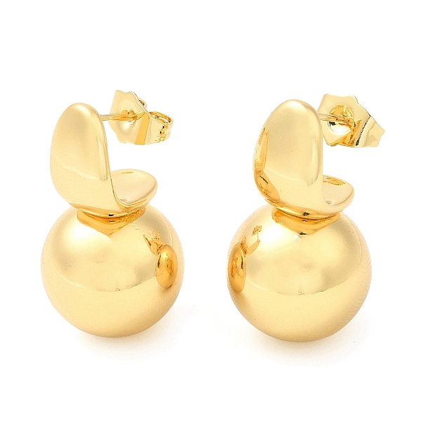 PandaHall Brass Round Ball Dangle Stud Earrings, Long-Lasting Plated, Lead Free & Cadmium Free, Real 18K Gold Plated, 28x15.5mm Brass Round
PandaHall Brass Round Ball Dangle Stud Earrings, Long-Lasting Plated, Lead Free & Cadmium Free, Real 18K Gold Plated, 28x15.5mm Brass Round