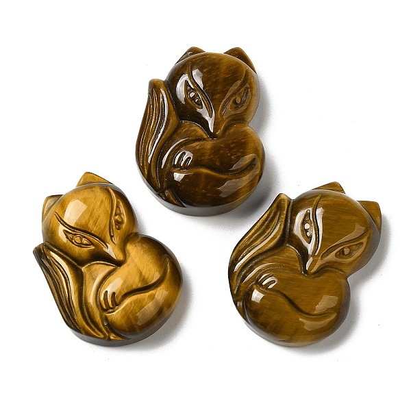 PandaHall Natural Tiger Eye Pendants, Fox Charms, 30x22x8.5~9.5mm, Hole: 1.5~1.6mm Tiger Eye Fox
PandaHall Natural Tiger Eye Pendants, Fox Charms, 30x22x8.5~9.5mm, Hole: 1.5~1.6mm Tiger Eye Fox