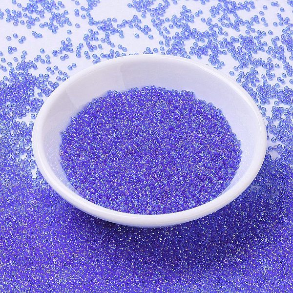 PandaHall MIYUKI Round Rocailles Beads, Japanese Seed Beads, 11/0, (RR261) Transparent Sapphire AB, 2x1.3mm, Hole: 0.8mm, about 5500pcs/50g..., Blue
PandaHall MIYUKI Round Rocailles Beads, Japanese Seed Beads, 11/0, (RR261) Transparent Sapphire AB, 2x1.3mm, Hole: 0.8mm, about 5500pcs/50g..., Blue