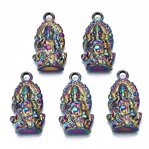 PandaHall Alloy Pendants, Cadmium Free & Lead Free, for Religion, Ganesha, Rainbow Color, 26x14x5mm, Hole: 2.5mm Alloy Human
PandaHall Alloy Pendants, Cadmium Free & Lead Free, for Religion, Ganesha, Rainbow Color, 26x14x5mm, Hole: 2.5mm Alloy Human