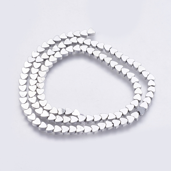 PandaHall Electroplate Non-magnetic Synthetic Hematite Bead Strands, Heart, Platinum Plated, 4x4x2mm, Hole: 0.5mm, about 116pcs/strand, 15.7...
PandaHall Electroplate Non-magnetic Synthetic Hematite Bead Strands, Heart, Platinum Plated, 4x4x2mm, Hole: 0.5mm, about 116pcs/strand, 15.7...