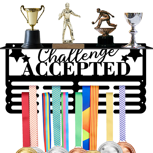 PandaHall Iron Medal Holder & Tray, Medal Display Hanger Rack, Medal Holder Frame, with Screw, Star, 100x380x10mm & 200x400mm, Hole: 3mm..., Black
PandaHall Iron Medal Holder & Tray, Medal Display Hanger Rack, Medal Holder Frame, with Screw, Star, 100x380x10mm & 200x400mm, Hole: 3mm..., Black