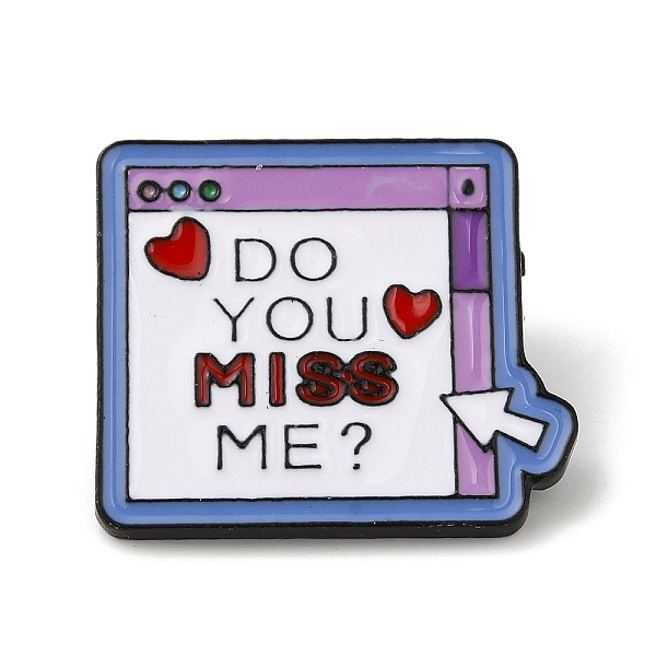 PandaHall Valentine's Day Word Do You Miss Me & Heart Enamel Pins, Black Alloy Badge for Men Women, Medium Orchid, 25x29x2mm Alloy+Enamel...
PandaHall Valentine's Day Word Do You Miss Me & Heart Enamel Pins, Black Alloy Badge for Men Women, Medium Orchid, 25x29x2mm Alloy+Enamel...