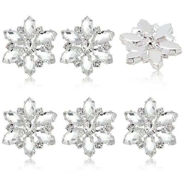 PandaHall FINGERINSPIRE 6 Pcs Flower Rhinestone Shank Buttons 1" Clear Crystal Floral Sew On Buttons with 1-Hole Rhinestone Silver Brass...
PandaHall FINGERINSPIRE 6 Pcs Flower Rhinestone Shank Buttons 1" Clear Crystal Floral Sew On Buttons with 1-Hole Rhinestone Silver Brass...