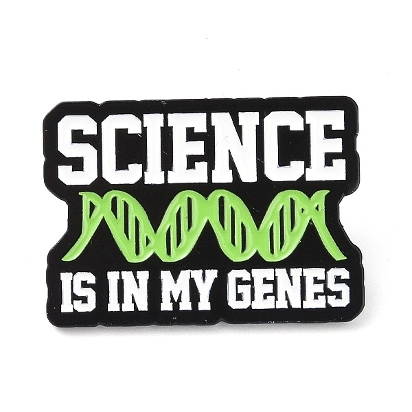 PandaHall Bioscience Theme Black Zinc Alloy Brooches, Enamel Pins, for Backpack Cloth, Lime Green, 21x29.5x1.5mm Alloy+Enamel Word
PandaHall Bioscience Theme Black Zinc Alloy Brooches, Enamel Pins, for Backpack Cloth, Lime Green, 21x29.5x1.5mm Alloy+Enamel Word