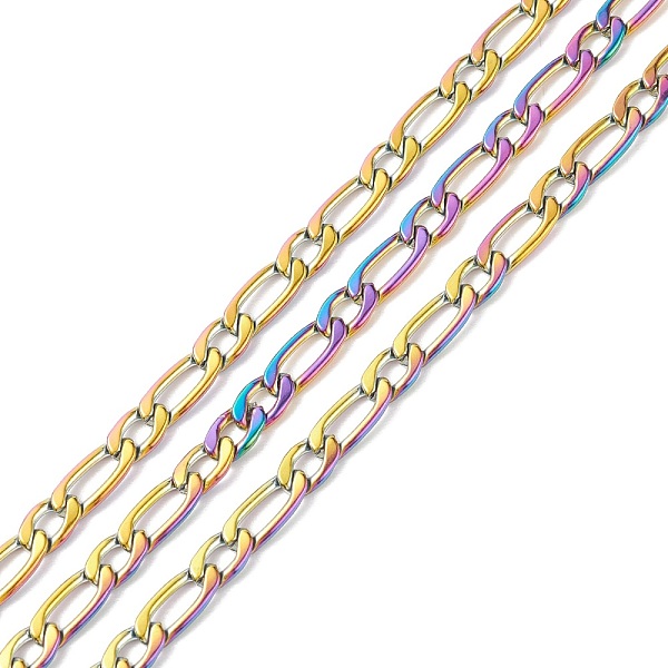 PandaHall Ion Plating(IP) Rainbow Color 304 Stainless Steel Mother-Son Chains, Unwelded, Decorative Chain, Rainbow Color, 4.5x11x1.2mm...
PandaHall Ion Plating(IP) Rainbow Color 304 Stainless Steel Mother-Son Chains, Unwelded, Decorative Chain, Rainbow Color, 4.5x11x1.2mm...