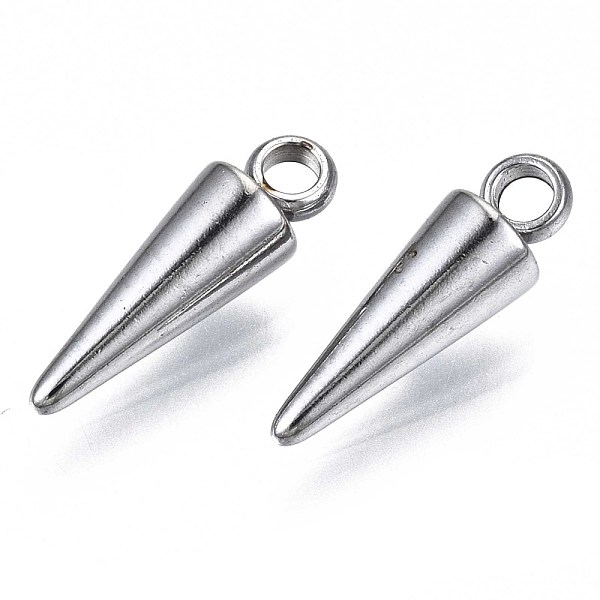 PandaHall 201 Stainless Steel Pendants, Cone, Stainless Steel Color, 12.5x4mm, Hole: 1.6mm 201 Stainless Steel Cone
PandaHall 201 Stainless Steel Pendants, Cone, Stainless Steel Color, 12.5x4mm, Hole: 1.6mm 201 Stainless Steel Cone