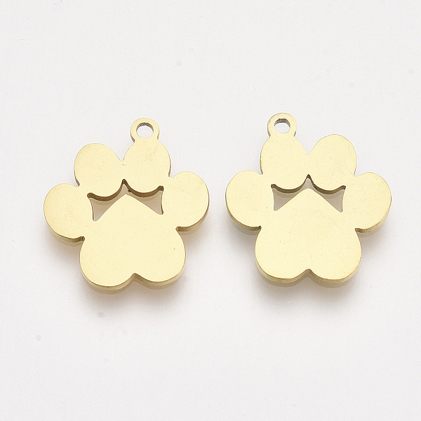 PandaHall 201 Stainless Steel Pendants, Laser Cut Pendants, Dog Paw Prints, Golden, 16.5x15x1mm, Hole: 1.4mm 201 Stainless Steel Dog
PandaHall 201 Stainless Steel Pendants, Laser Cut Pendants, Dog Paw Prints, Golden, 16.5x15x1mm, Hole: 1.4mm 201 Stainless Steel Dog