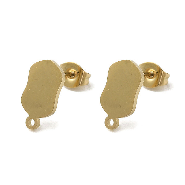 PandaHall Ion Plating(IP) 304 Stainless Steel Stud Earring Findings, Golden, 12.5x6.5mm, Hole: 1.2mm, Pin: 0.7x11mm 304 Stainless Steel Oval
PandaHall Ion Plating(IP) 304 Stainless Steel Stud Earring Findings, Golden, 12.5x6.5mm, Hole: 1.2mm, Pin: 0.7x11mm 304 Stainless Steel Oval