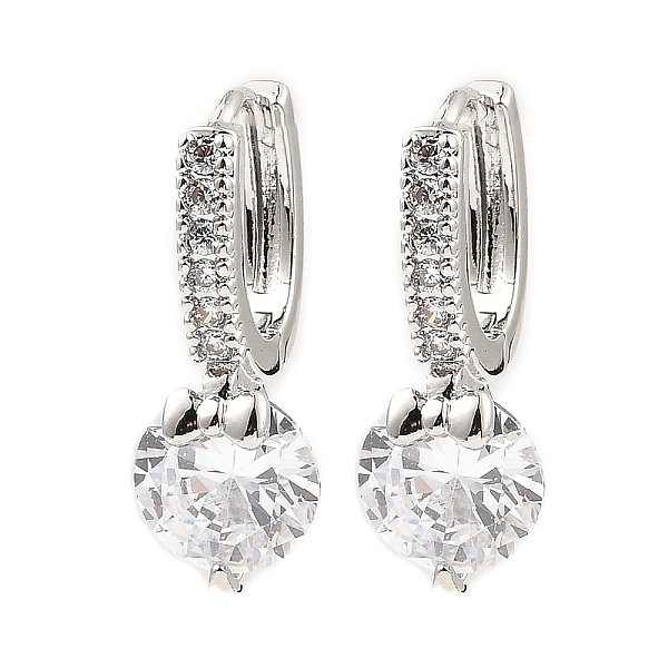 PandaHall Brass with Cubic Zirconia Dangle Hoop Earrings, Flat Round, Platinum, 22x8mm Cubic Zirconia Flat Round Clear
PandaHall Brass with Cubic Zirconia Dangle Hoop Earrings, Flat Round, Platinum, 22x8mm Cubic Zirconia Flat Round Clear