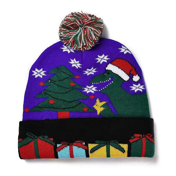 PandaHall LED Light Up Christmas Acrylic Fibers Yarn Cuffed Beanies Cap, Winter Warmer Knit Hat for Women, with Built-in Battery and Switch..., Purple
PandaHall LED Light Up Christmas Acrylic Fibers Yarn Cuffed Beanies Cap, Winter Warmer Knit Hat for Women, with Built-in Battery and Switch..., Purple