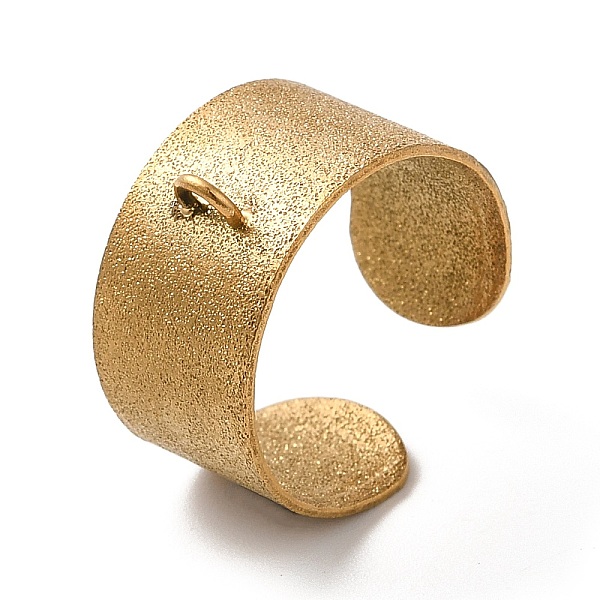 PandaHall Ion Plating(IP) 304 Stainless Steel Open Cuff Ring Components, Loop Ring Base, Golden, Hole: 1.8mm, US Szie 7(17.3mm) 304...
PandaHall Ion Plating(IP) 304 Stainless Steel Open Cuff Ring Components, Loop Ring Base, Golden, Hole: 1.8mm, US Szie 7(17.3mm) 304...
