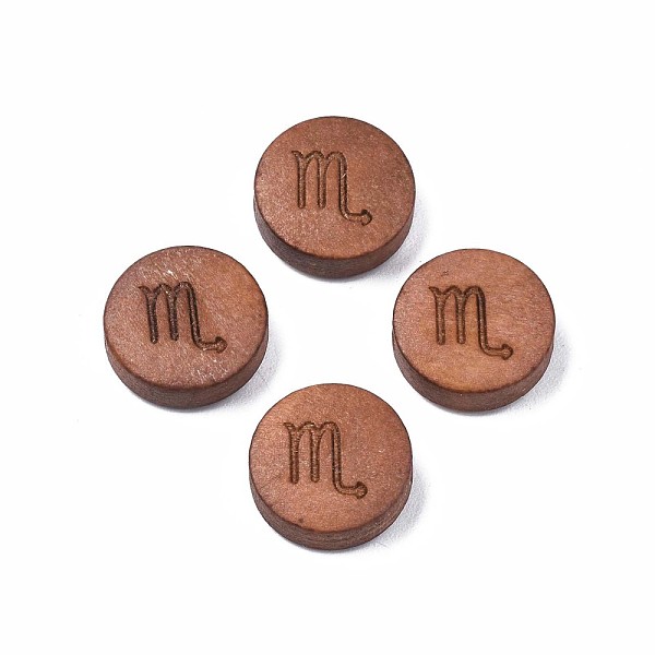 PandaHall Laser Engraved Wood Beads, Flat Round with 12 Constellations, Dyed, Camel, Scorpio, 12x4mm, Hole: 1.6mm Schima Wood Scorpio
PandaHall Laser Engraved Wood Beads, Flat Round with 12 Constellations, Dyed, Camel, Scorpio, 12x4mm, Hole: 1.6mm Schima Wood Scorpio