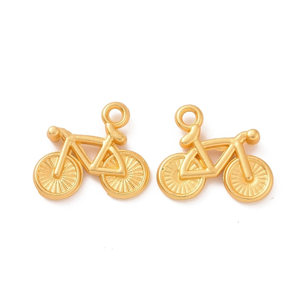 PandaHall Rack Plating Alloy Pendants, Bicycle Charms, Matte Gold Color, 13.5x16x3mm, Hole: 1.5mm Alloy Vehicle
PandaHall Rack Plating Alloy Pendants, Bicycle Charms, Matte Gold Color, 13.5x16x3mm, Hole: 1.5mm Alloy Vehicle