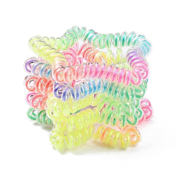 PandaHall Plastic Telephone Cord Elastic Hair Ties, Ponytail Holder, with Cotton Thread, Star, Mixed Color, 50~52x52~56x7mm Plastic..., Multicolor
PandaHall Plastic Telephone Cord Elastic Hair Ties, Ponytail Holder, with Cotton Thread, Star, Mixed Color, 50~52x52~56x7mm Plastic..., Multicolor