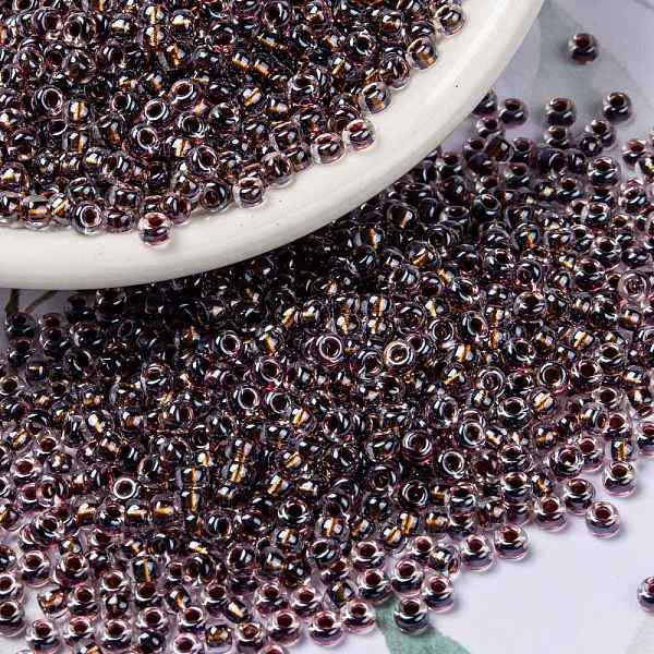 PandaHall MIYUKI Round Rocailles Beads, Japanese Seed Beads, 8/0, (RR3206) Magic Copper Plum Lined Crystal, 3mm, Hole: 1mm, about..., Purple
PandaHall MIYUKI Round Rocailles Beads, Japanese Seed Beads, 8/0, (RR3206) Magic Copper Plum Lined Crystal, 3mm, Hole: 1mm, about..., Purple