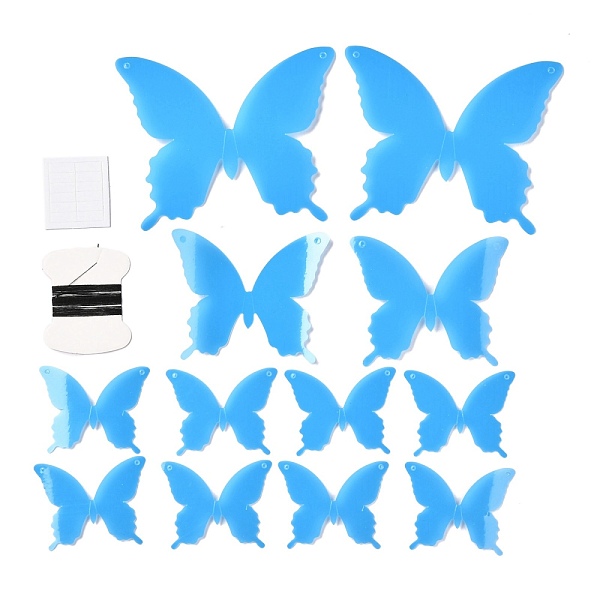 PandaHall 3D Plastic Luminous Wall Stickers, with Adhesive Tape, for Home Living Room Bedroom Wall Decorations, Butterfly, Deep Sky Blue...
PandaHall 3D Plastic Luminous Wall Stickers, with Adhesive Tape, for Home Living Room Bedroom Wall Decorations, Butterfly, Deep Sky Blue...