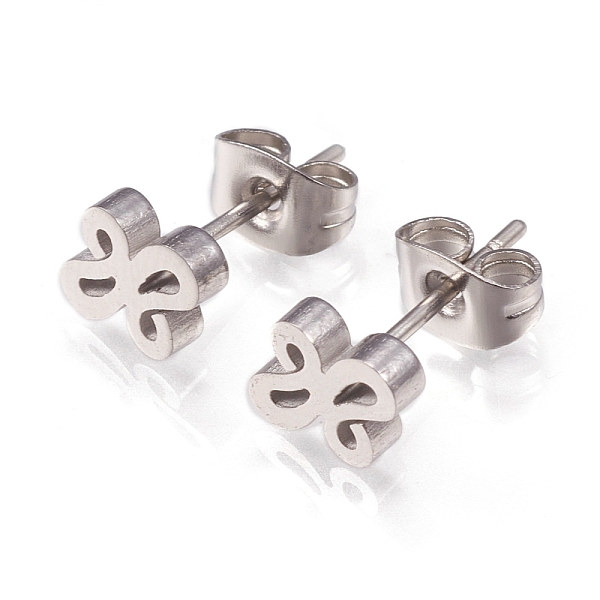 PandaHall 304 Stainless Steel Stud Earrings, with Ear Nuts, Butterfly, Stainless Steel Color, 8x7x2mm, Pin: 0.8mm, 12pairs/card 304...
PandaHall 304 Stainless Steel Stud Earrings, with Ear Nuts, Butterfly, Stainless Steel Color, 8x7x2mm, Pin: 0.8mm, 12pairs/card 304...