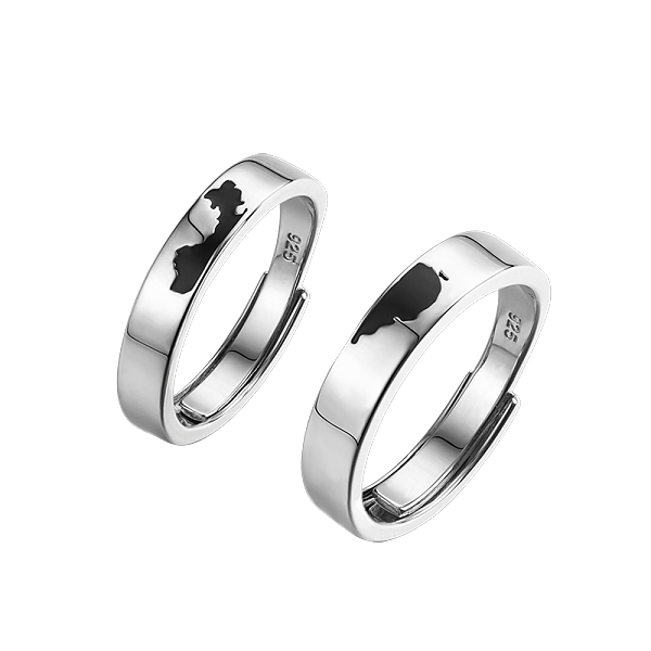 PandaHall S925 Silver Long Distance Relationship Couple Rings with Adjustable Size Sterling Silver
PandaHall S925 Silver Long Distance Relationship Couple Rings with Adjustable Size Sterling Silver