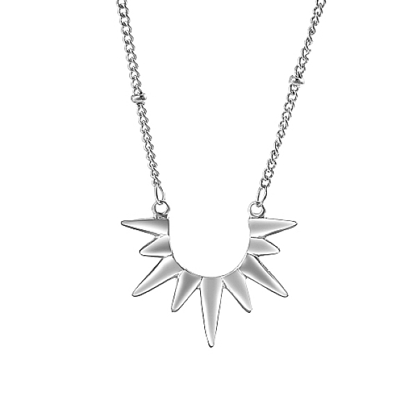 PandaHall Stainless Steel Pendant Necklaces, Sun, Stainless Steel Color, 15.75 inch(40cm) Stainless Steel Sun
PandaHall Stainless Steel Pendant Necklaces, Sun, Stainless Steel Color, 15.75 inch(40cm) Stainless Steel Sun