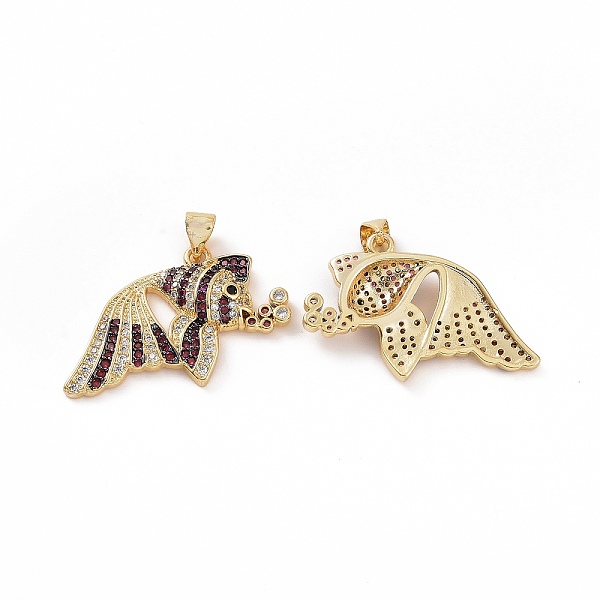PandaHall Brass Micro Pave Clear Cubic Zirconia Pendants, Fish, Cerise, 28~30x19x4mm, Hole: 3.5x5mm Brass+Cubic Zirconia Fish Red
PandaHall Brass Micro Pave Clear Cubic Zirconia Pendants, Fish, Cerise, 28~30x19x4mm, Hole: 3.5x5mm Brass+Cubic Zirconia Fish Red