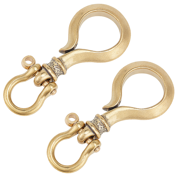 PandaHall WADORN 1Pc Brass D Ring Screw Pin Anchor Shackle, with 1Pc Tibetan Style Solid Brass S Key Loop Hook, for Purse Strap Belt...
PandaHall WADORN 1Pc Brass D Ring Screw Pin Anchor Shackle, with 1Pc Tibetan Style Solid Brass S Key Loop Hook, for Purse Strap Belt...