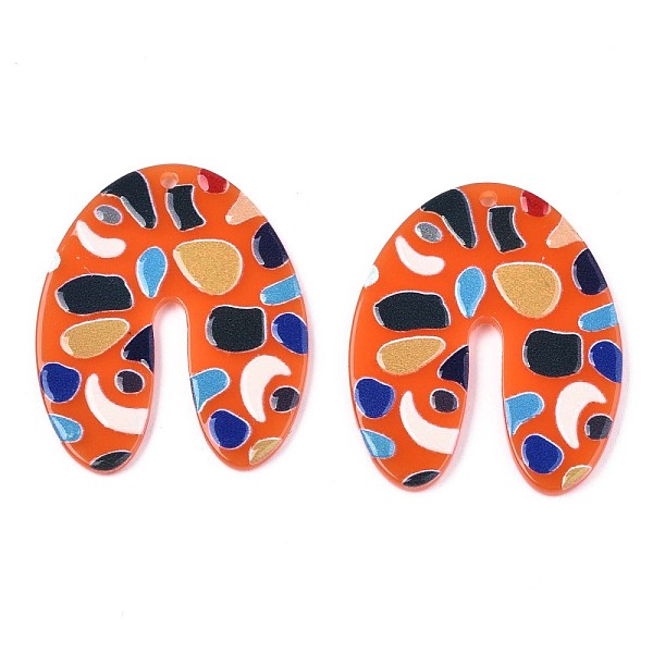 PandaHall Translucent Cellulose Acetate(Resin) Pendants, 3D Printed, U Shape with Irregular Pattern, Orange Red, 39x32.5x2.5mm, Hole: 1.5mm...
PandaHall Translucent Cellulose Acetate(Resin) Pendants, 3D Printed, U Shape with Irregular Pattern, Orange Red, 39x32.5x2.5mm, Hole: 1.5mm...
